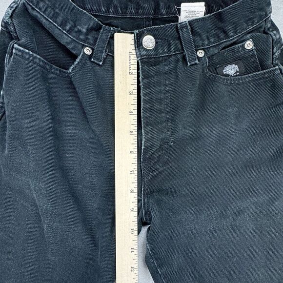 Vtg USA Harley Davidson Black Jeans Denim Women's Size 2 Long Classic Fit 24x33 - Picture 12 of 16